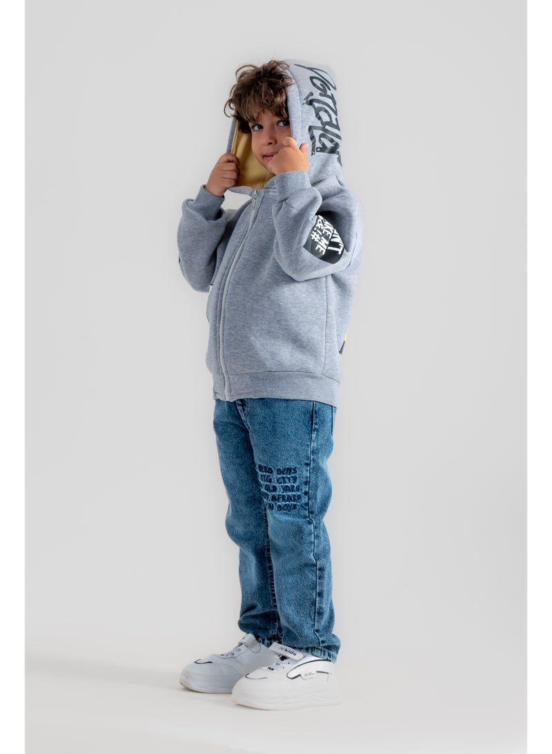 سي إن جينز وير كيدز بنطلون جينز أولادي بوسط مطاطي - Image 1